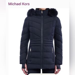 Michael Michael Kors Black Puffer Jacket,  XL